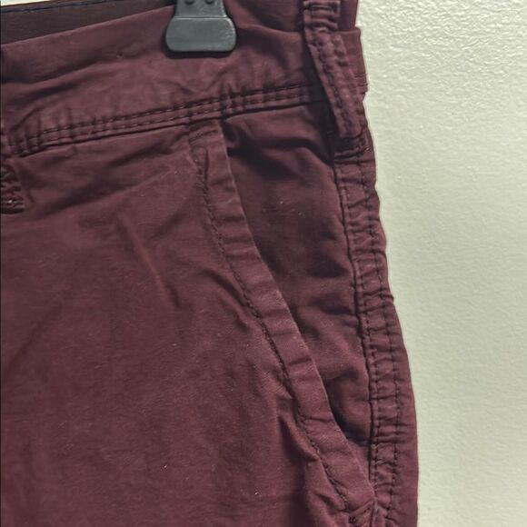 American Eagle Outfitters dark burgundy Red Flat Front Shorts sz 29 - Picture 3 of 7